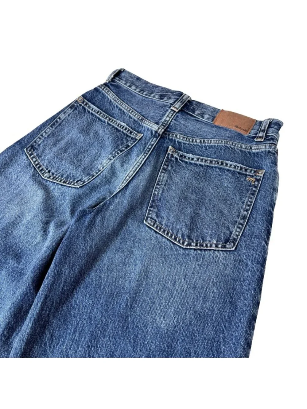 Madewell Superwide Leg Jeans Sz 24, High Rise Minimalist Grunge - Picture 6 of 12